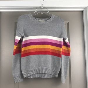 Pink Rose stripe sweater